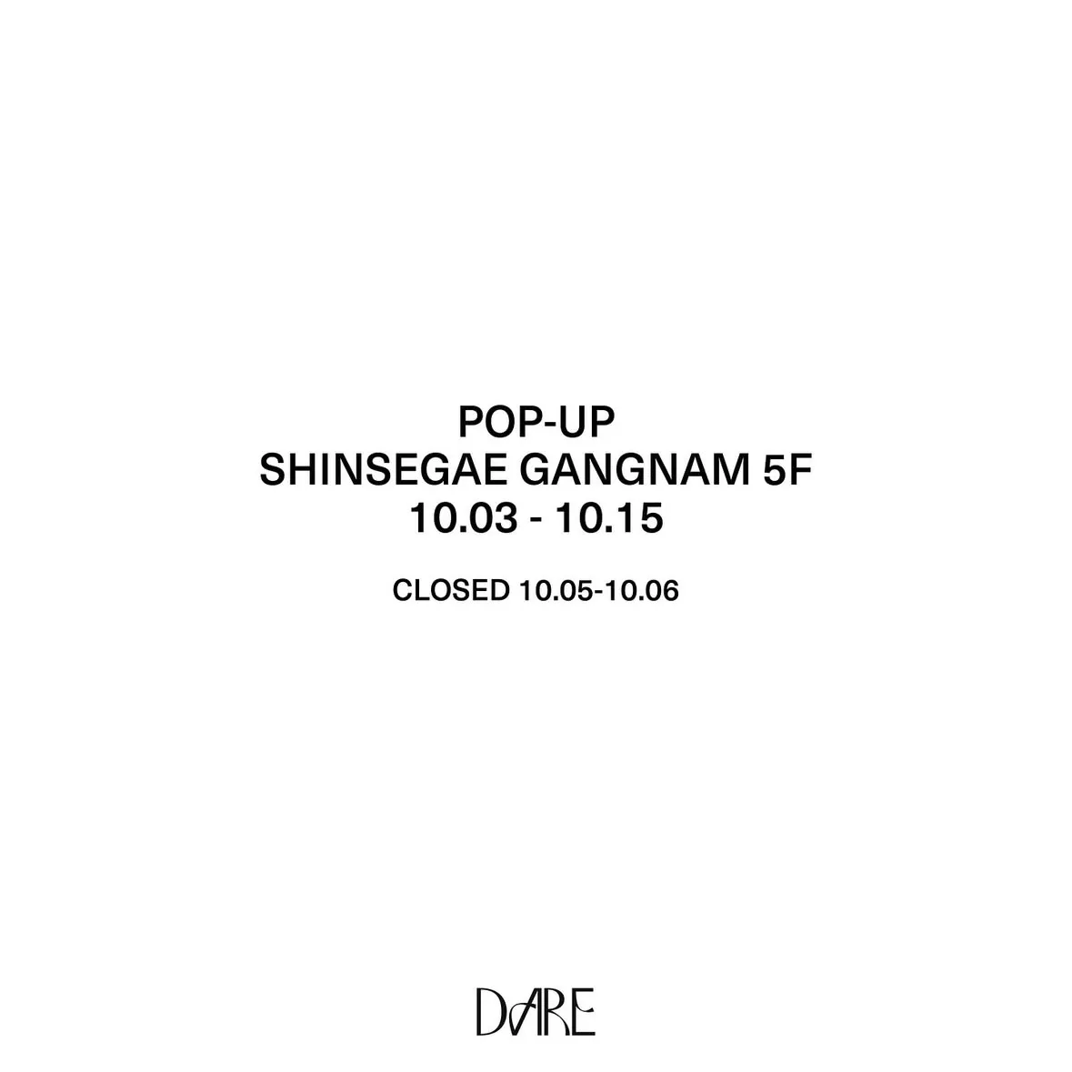 DARE POPUP