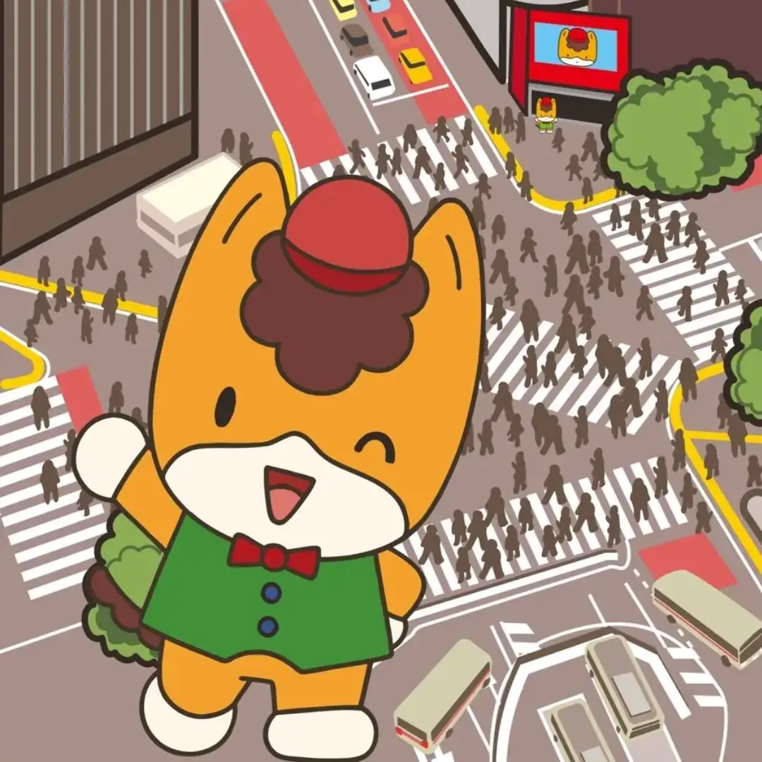 ぐんまちゃんPOP-UP＠渋谷スクランブル交差点