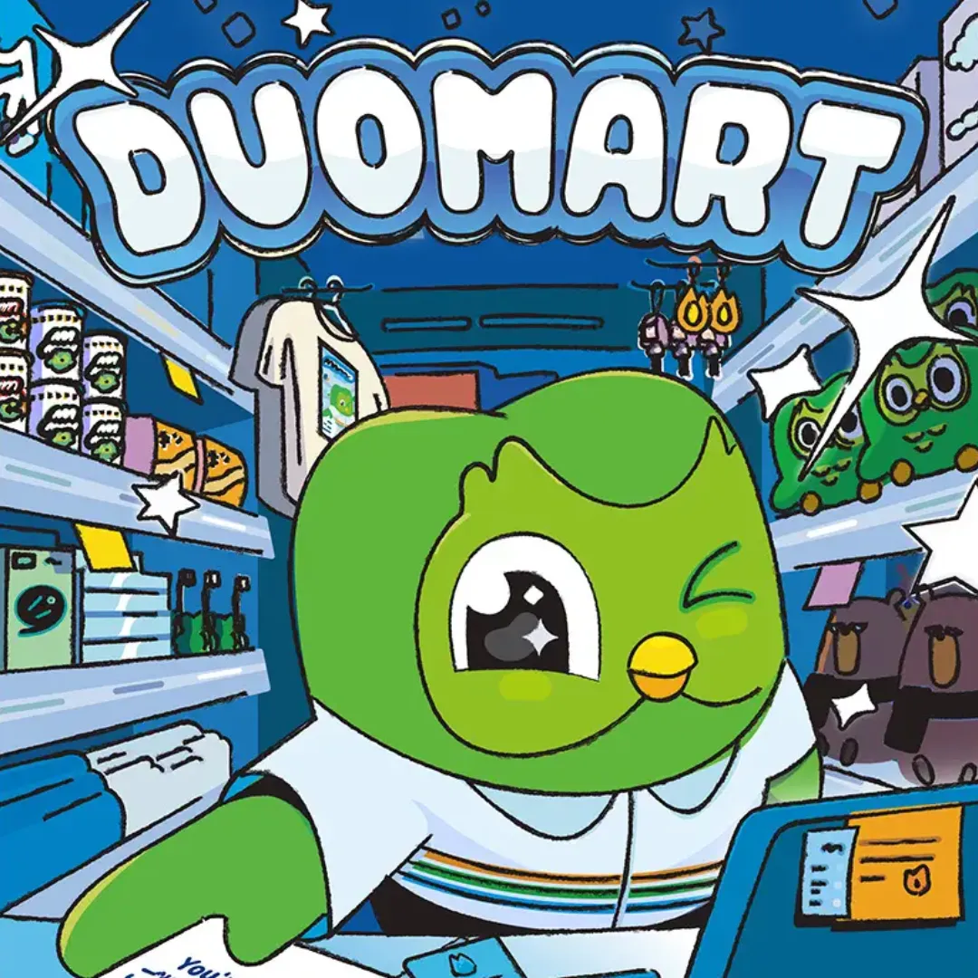 Duolingo POPUP「DUOMART」
