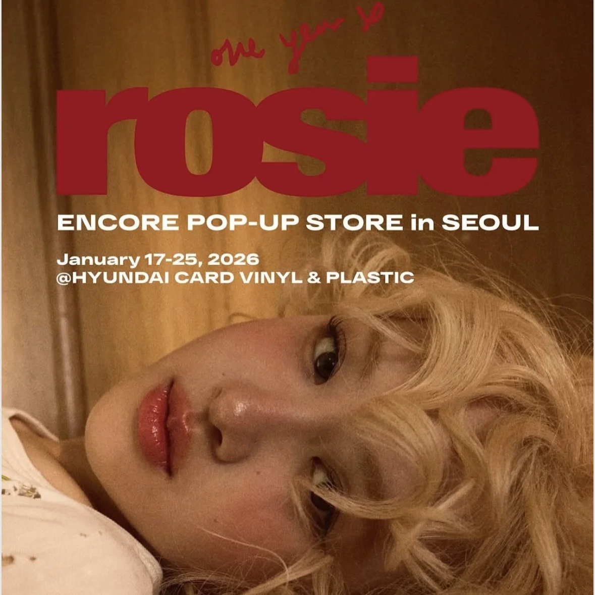 ROSE POPUP - one year of rosie