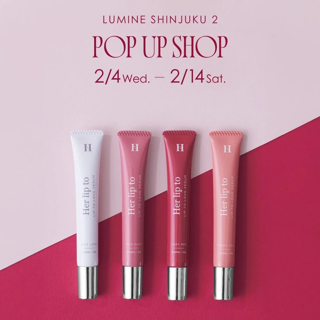 Her lip to BEAUTY POPUP SHOP